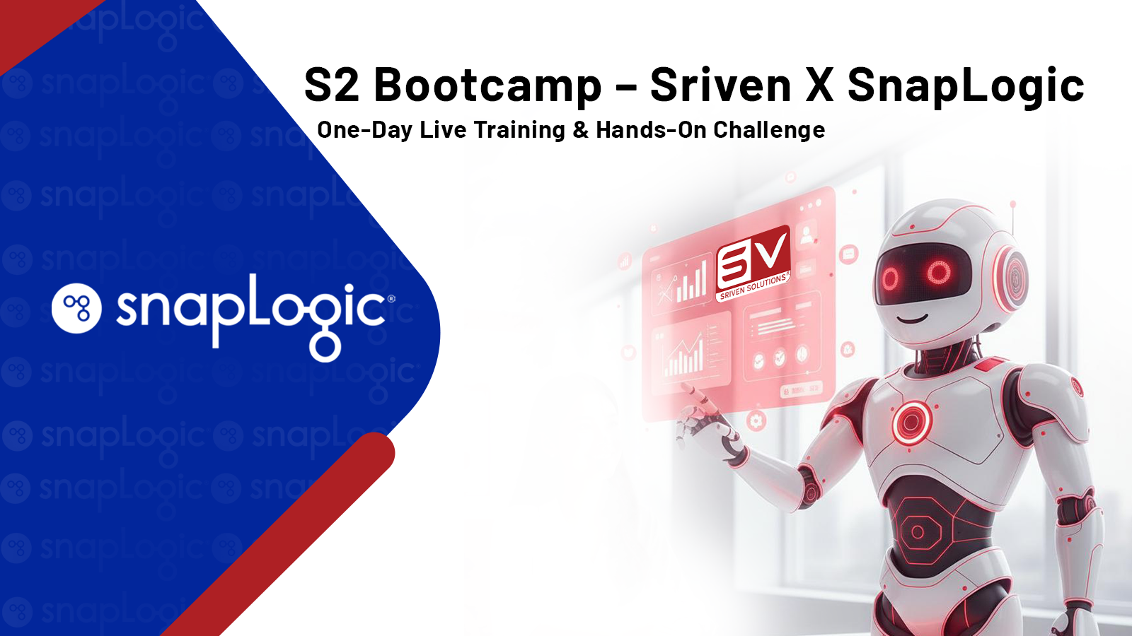 S2 Bootcamp - Sriven × SnapLogic Event Logo